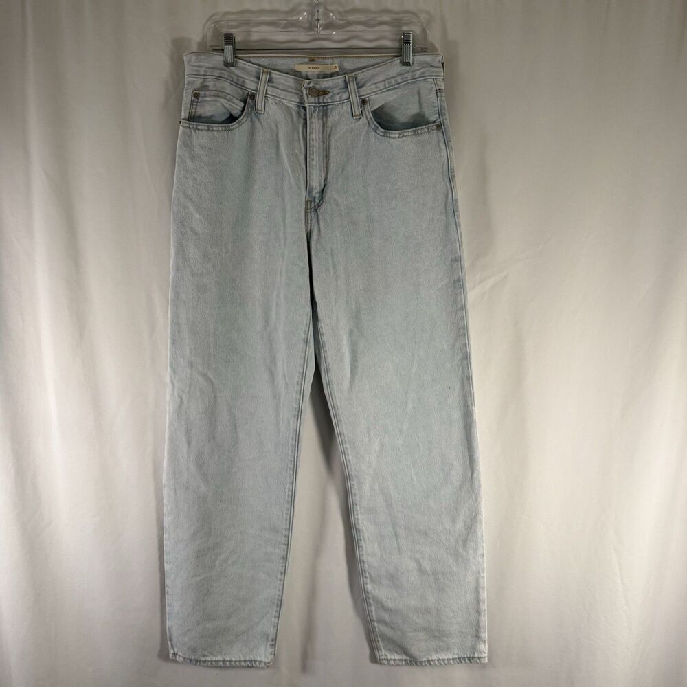 Levi's '94 Baggy Jeans Women's 29 Light Wash Denim Straight Leg Flat Front